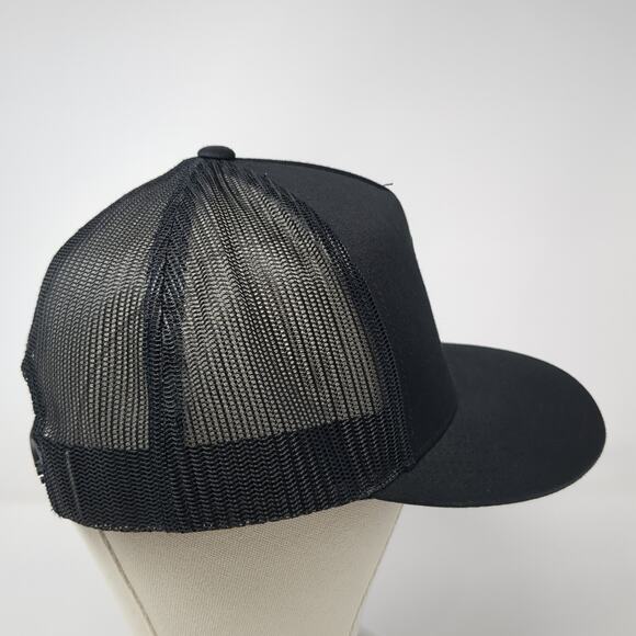 Roar Snapback Trucker Hat Black OS Adjustable Embroidered Mesh Back Sport-Tek - Picture 5 of 9